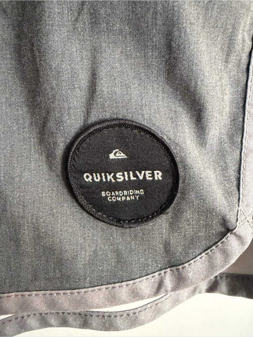Quiksilver Board Shorts Mens 38 Gray Ombré Swim Trunks Quick Dry Pockets